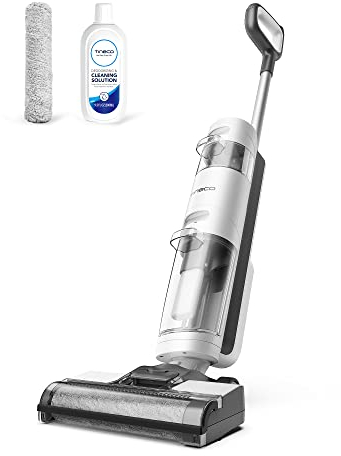 Tineco iFloor 3 Breeze Plus Nass-Trockensauger Kabelloser Bodenreiniger Wischsauger mit Zwei Extrabürste Leicht Tragbar Leise Saugwischer für Hartböden Tierhaare, Selbstreinigung, Schnelles Trocken