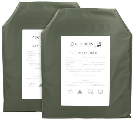 Zentauron Traumaschutz Einlage schwer Set SAPI Cut Schockabsorber Einlage für Plattenträger und Schutzwesten