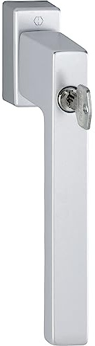 HOPPE 10790106 Silber eloxiert Parallel-Schiebe-/Kipp-Griff Toulon sperrbar, Aluminium
