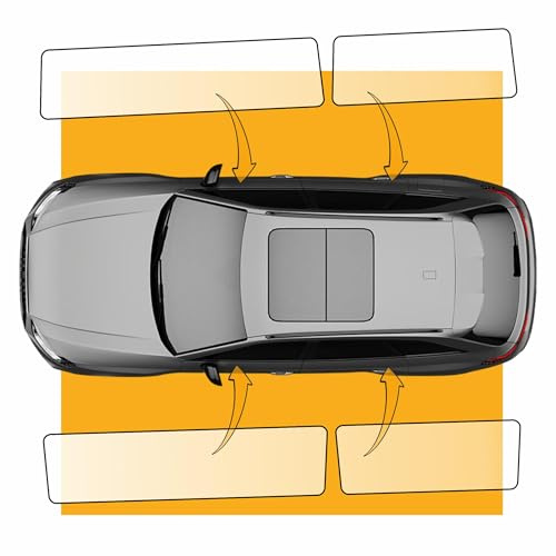 Lackschutzfolie für Einstiege passend für MG ZS | ZSev ab BJ 2021 | Schutzfolie für Türeinstiege Einstiegsleisten | transparente Auto-Folie mit Montage-Zubehör
