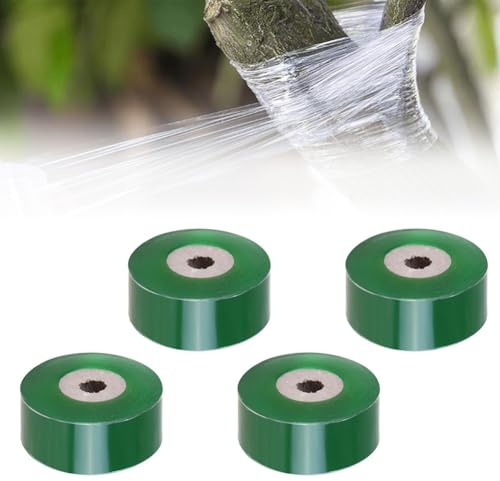 Veredelungsband, Pfropfen Dehnbare Band, Veredelungsband für Obstbäume, 4 Stück 2 cm Transparent Pfropfband,Transparentes Selbstklebend Pflanze Band, Butyeak