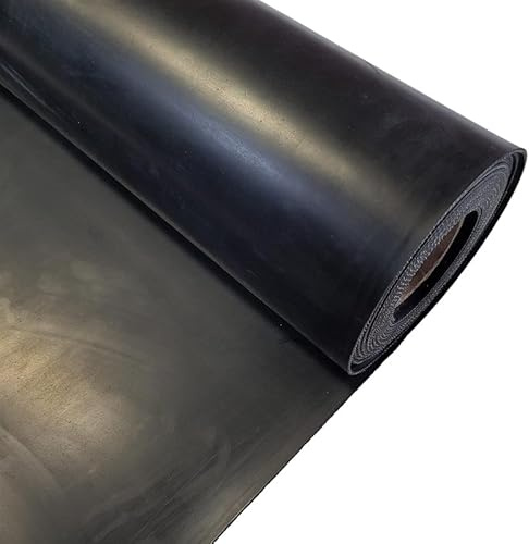 Pavimentos Arquiservi - Suelo de Goma Liso - 1,4x10m (14m²) - Grosor 3mm - Color Negro - Ideal para Entornos Industriales e Interiores - Resistente al Agua y Antideslizante - Fácil de Instalar