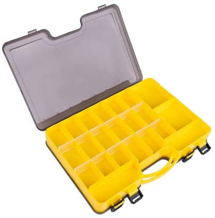 Anneome Angelbox Zum Aufbewahren Von Angelzubehör Robuste Kunststoffbox Mit Fächern Für Köder Und Haken Organizer Für Anglerausrüstung