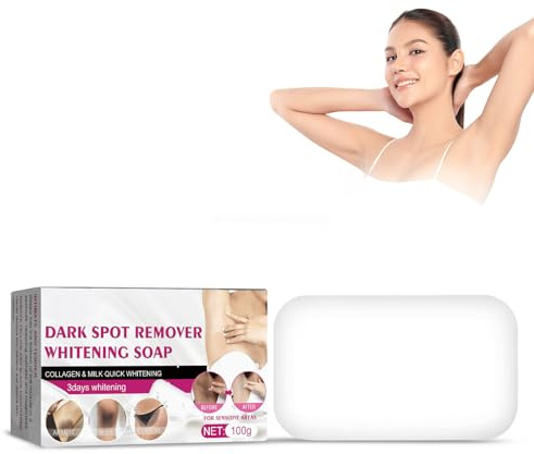 Sapone Riparatore Sbiancante, Sapone Sbiancante, Sapone Sbiancante Viso e Corpo, Sapone Sbiancante Latte al Collagene, Per La Bellezza Della Pelle Sbiancante Per Corpo, Viso, Bikini E Aree Sensibili