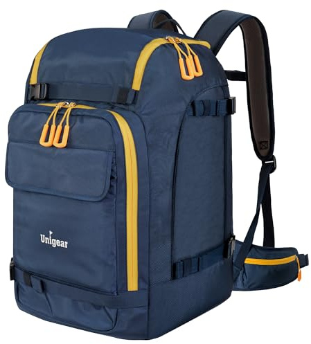 Unigear 50 L/70 L skidstövel ryggsäck, snowboardskor med hjälmväska, vintersport, skidåkning, skridskoåkning ryggsäck