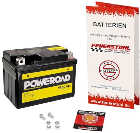Batterie für Rex Quad 50, 2007-2017, wartungsfrei, einbaufertig (inkl. 7,50€ Pfand) Gel