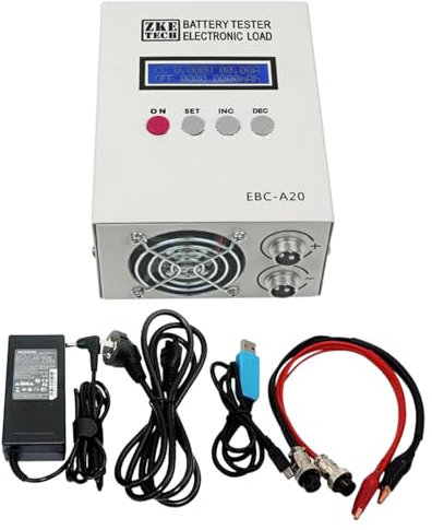 Kit di tester per capacità di scarica da 85 W, EBC-A20, tester per batteria al litio al piombo acido, capacità tester LCD multifuction