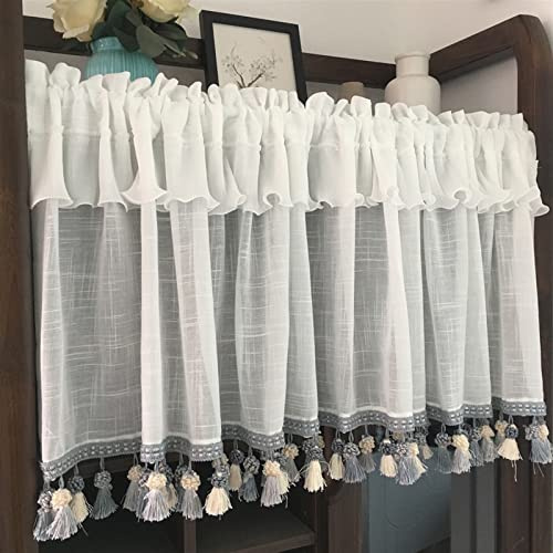 Bistro Curtains - Modern Kitchen Valances for Living Rooms, Bedrooms, Stores, and Cafes