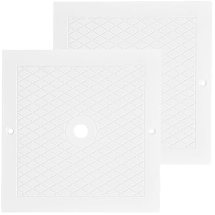 Pool Skimmerdeckel ø 25,5cm Quadratischer Skimmer Abdeckung Skimmerplatte für Schwimmbäder SPA (2 Stück)