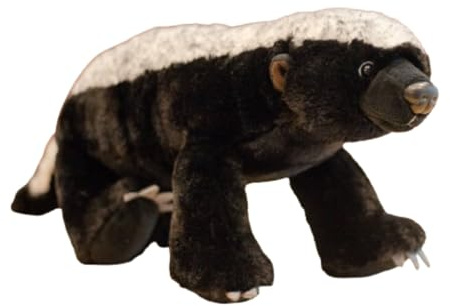 champracer Honey Badger Stuffed Animal, Peluche Kawaii Honigdachs per bambini, modello Soft Realistic Plush, giocattolo educativo per bambini, regalo di compleanno Africa Critter Toy (40 cm)