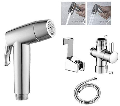 MyrXFb Soffione Doccia, soffione Doccia con doccetta, doccetta, Rubinetto Bidet Portatile for WC, spruzzatore in ABS, Set Bidet, spruzzatore