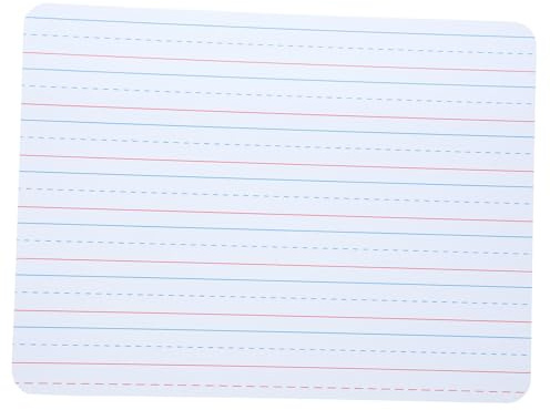 Zerodeko Tableau Effaçable Double Face Petit Tableau à Sec avec Lignes pour Bureau et Apprentissage