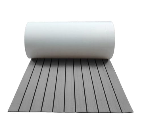 DSFIHJO Pavimentazione per Barche 2400x550x5mm Eva Foam Faux Teak Boat Decking Mat Brown Deck Sheet Yacht Flooring Anti Skid Self Adhesive Vehicle Pad Adesivo(A2-2400x550x5mm)