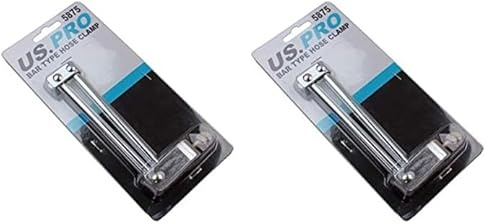 US PRO Tools Bar Type Clamp for Brake Flexi Hose and Coolant Pipes 5875 (Pack of 2)