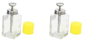 Juego de 2 recipientes vacíos recargables para manicura y hogar