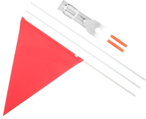 TOYANDONA Drapeau Vélo Professionnel Résistant à Usure avec Mât pour Sécurité Garçon Fille Installation Facile et Drapeau Cyclisme Rouge pour Garçon et Fille