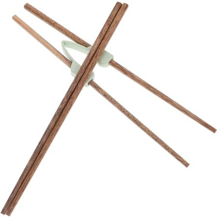 MOBUTOFU Palillos Chinos de Entrenamiento para Adultos Ayuda Antivibración y Clip de Rebote, Set de 2 Pares Reutilizables, Utensilios Adaptados para Personas Mayores, Uso en Casa o