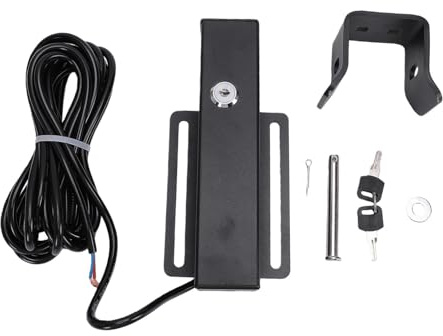 ACOGEDO Serratura Elettrica per Porta CA 12 V 24 V con Rilascio Manuale della Chiave, Risposta di Corrente 5 A 1 S per Porta Scorrevole del Cancello del Garage