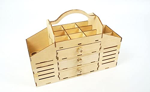 Arkai Modellbau-Werkzeugkiste aus Holz, Made in Germany, Sperrholz, zum Zusammenbauen