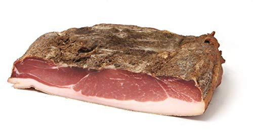 GUSTOS - Speck 5 Monate gereift von Gustos, 2,2 Kg. Halbe Hamme von Speck der Extraklasse traditionell hergestellt, natürlich geräuchert und gewürzt, mit unverwechselbarem Geschmack