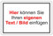 SCHILDER HIMMEL anpassbares Schild mit eigenem Text, Bild, Symbolen, Pfeilen, 7 Größen, wetterfestem Alu-Verbund oder Kunststoff für Innen, für Parken, Wegweiser, Pferde, Hunde, Firmenschilder