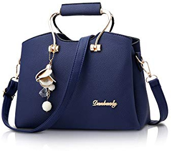 NICOLE&DORIS Damen Handtaschen Schultertasche mit Tragegriff Umhängetasche für Damen Ledertasche mit langem Riemen