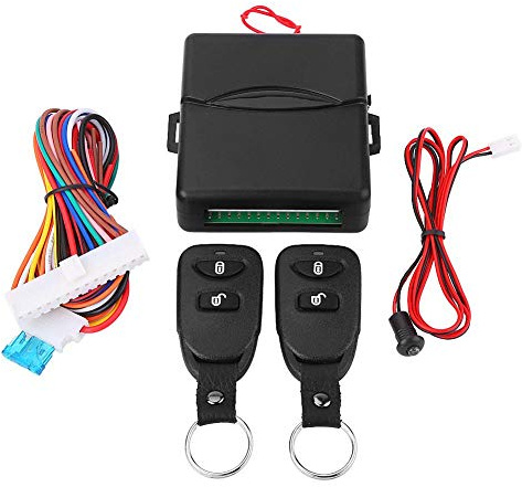 Suuonee Keyless Entry System - Universal Bil Dörrlås Keyless Entry Kit med Trunk Release Remote Control Box Set