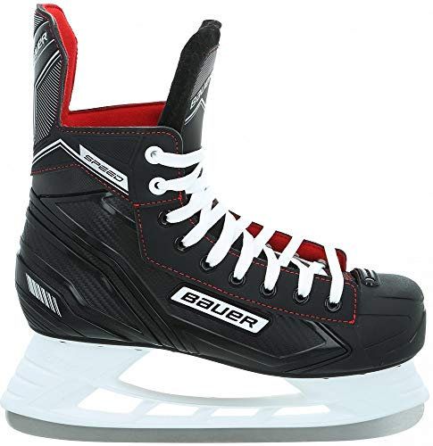 Bauer Sports Kinder Speed Skate JR EH-Skate Schlittschuhe schwarz Weiss rot Silber - 4/37.5