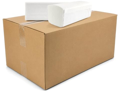 Netuno ZZ Zickzack 20x150 Blatt, 3.000 Blatt Papierhandtücher für Spender Halter Handtücher Papiertücher weiß 2-lagig 2lg soft ZZ-Falt natur weich für Küche sanfte Reinigung Hände