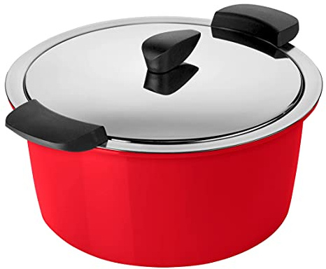 KUHN RIKON Hotpan Serving Casserole Pot, 2 Litre/18 cm, Red