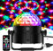 Gobikey Disco Lights, 360°Rotation Sound Activated 【Portable 】Disco Ball Lights with 4M/13ft USB Power Cable, 3W RGB Party Lights with Remote Control for Kids Birthday/Family Gathering/Party/Home