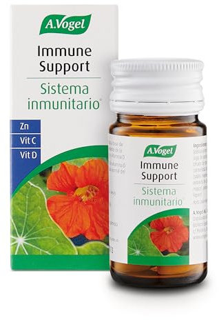 A.Vogel Immune Support | Suplemento Alimenticio para el Sistema Inmunitario | Vitamina C de Acerola, Vitamina D Natural y Zinc | Apoyo a las Defensas | Para Bienestar Diario | 30 comprimidos