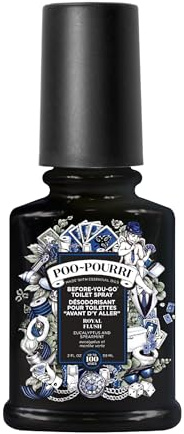 Pourri Badrum luftfräschare spray - Before-You-Go Poo-Pourri toalettspray - Royal Flush Badrumsdeodorant - fångar lukt under vattnets yta - växtbaserad eterisk oljespray (59 ml)
