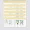 Kokorona Day and Night Zebra Roller Blinds, Dual Layer Fabric Zebra Window Blinds for Bedroom, Light Filtering Privacy Day Night Blinds, 50cm Wide x 150cm Length, Beige