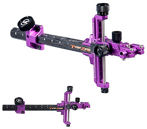 HNZMDY Bogenschießen Compound Bogenvisier TP8810 für Zielübungen Carbon Visiere für Compoundbogen Micro Adjust Abnehmbare Halterung ohne Sight Scope (lila)