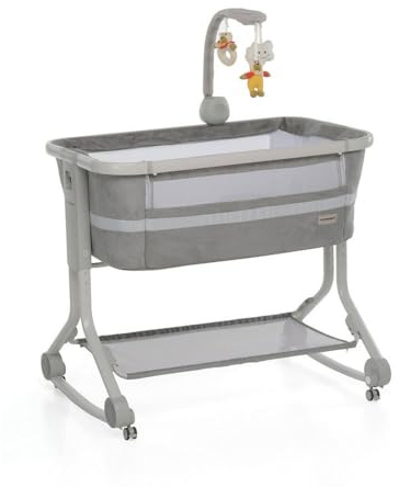 Foppapedretti MyBebè Culla Co-Sleeping, per Bambini dalla nascita a 6 mesi (fino a 9 Kg), Perla
