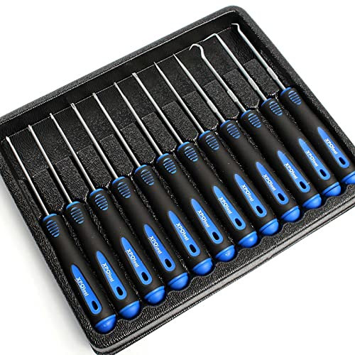 XPOtool Set cacciaviti di precisione 12 pz con punte a uncino, taglio e croce