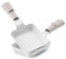 Set di 2 padelle per raclette rettangolari in ceramica, manico minerale