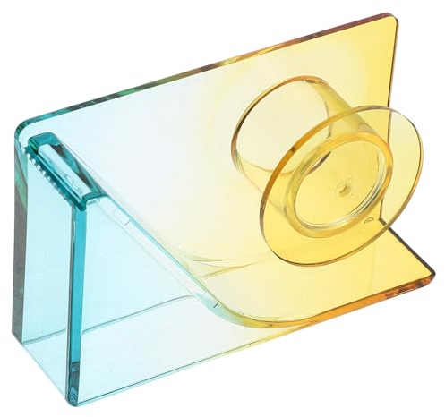 STOBOK Haushalts Klebebandspender Kleiner Tischklebebandhalter Pp Material Transparent Praktischer Bandschneider Für Büro Schule Zuhause