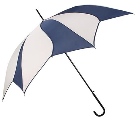 DEEDAV Golfschirme Kreative Persönlichkeit Regenschirm Blütenblatt Regenschirm Automatische Verpackung Blau Und Weiß Lange Griff Regenschirm Familien Regenschirm