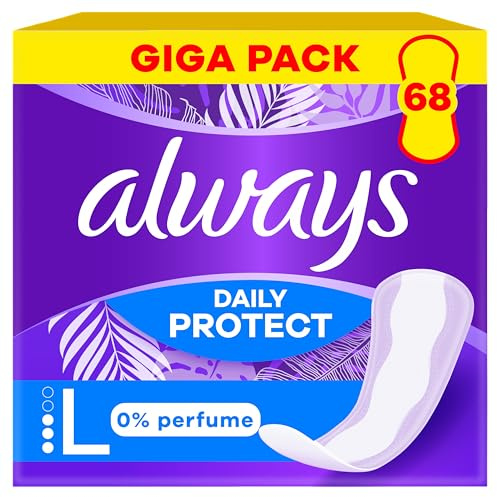 Always Daily Protect, lang, 0 % Parfums, 68 Stück