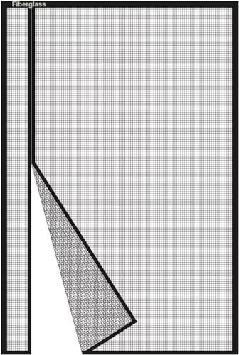 Magnetische Fliegengittertür, Fliegengitter-Balkontür, Insektenschutz-Balkontür mit Magnetband, Fliegengitter, ohne Bohren, Insektenschutzvorhang schwarz (85 x 230 cm)
