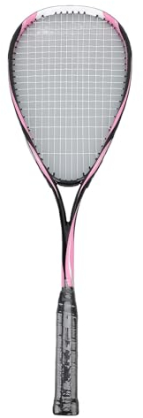 VGEBY Squashschläger, Leichter Squashschläger, Transparente Schlägersaite, Anfänger-Squashschläger mit Schaumstoff und Gummiumwickeltem Griff für Fitnessstudio, Park, Hof, Zuhause, (Rot