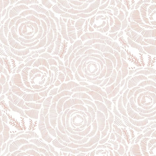 CiCiwind Peel and Stick Wallpaper Pink Floral Contact Paper 41CM×3M Self Adhesive Vinyl Wrap Waterproof Sticky Back Plastic Thicken Vinyl Film Removable Stick on Wallpaper for Wall Furniture Decor