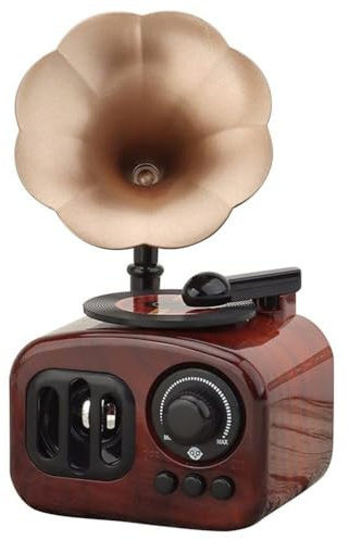 Glixoft Grammophon-Form-spieluhr, Klassische Spieluhr, Vintage-spieluhr, Ornament, Kreatives Basteln, Dekor Für Freundin Und Frau