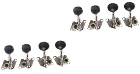 ibasenice 8stücke Teiliges Ukulele Mechaniken Stimmwirbel Mit Schwarzem Knopf Saiten-gitarre Ersatzteile Für Beschädigte Stimmmechaniken Verleiht Ihrer Ukulele Ansprechendes Design Und