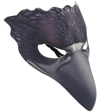 Masques d'aigle d'animaux en cuir pour Halloween - Décoration de jeu parfaite pour cosplay et fête d'Halloween