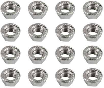 NICECNC Radmuttern 16 Stück, Compatible with Blaster Raptor 700 R | Compatible with Grizzly 700 660 350, 400, 425, 500, Xplorer, Sportsman, M10 x 1,25 mm, 16 Stück Kodiak Warrior YFZ 450