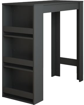 Vicco Bartisch Repose, Anthrazit, 45 x 110 cm | mit Ablagefächern zur Aufbewahrung von Küchenutensilien