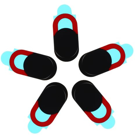 Angoily 5PCS Multi-functional Webcam Cover Privacy Sticker for Phone Laptop Tablet Camera Protector with Design to Prevent Unauthorized Access